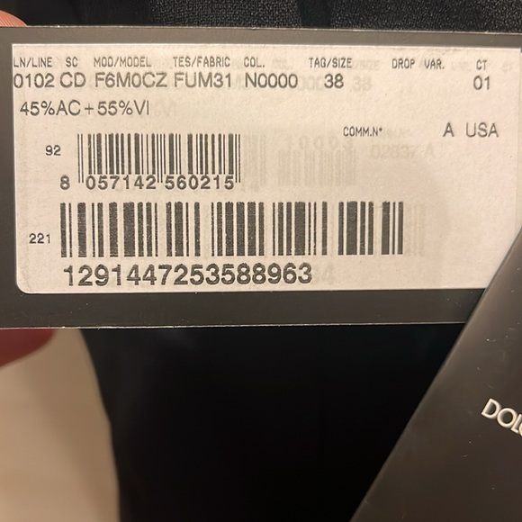 NWT, never been worn Dolce & Gabbana Cady with crystal-embellished DG logo - Picture 6 of 7